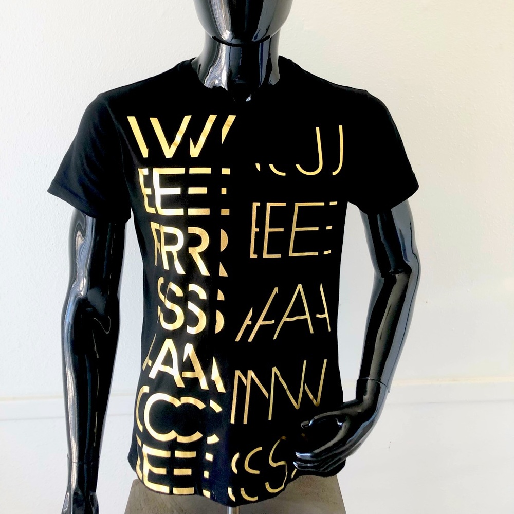 VERSACE shirt! Black and Gold.
